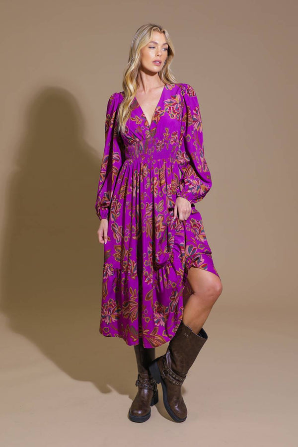 elegantly-elevated-woven-midi-dress Flying Tomato-Sophia's StyleDRESSES-1